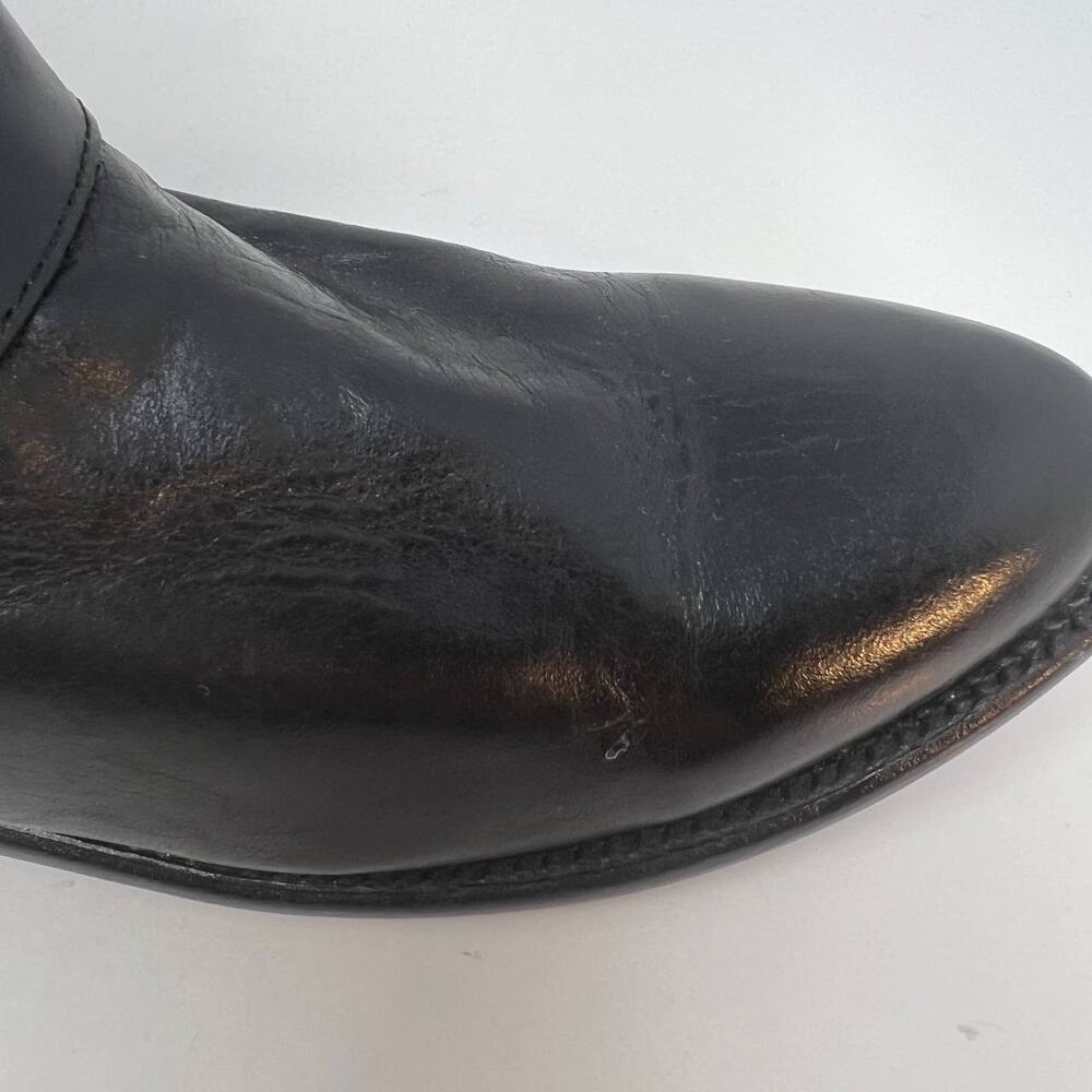 Frye Women's Wyatt Harness Boot Black Leather Bootie Size 6B - Picture 13 of 14